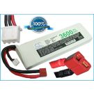 Li-Po akku, 3600mAh, 7,4V, 35C