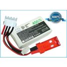 Li-Po akku, 450 mAh 11,1 V, 30C