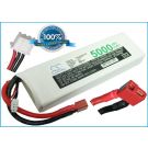 Li-Po akku, 5000mAh, 7,4V, 35C