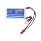 Li-Po Akku, 450 mAh 7,4V 20C