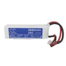 Li-Po Akku, 2600 mAh 11,1V 25C