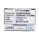 Novatel Wireless MiFi2200 akku 1250mAh