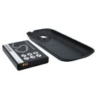 Samsung SCH-I400 tehoakku erillisellä laajennetulla takakannella 2400 mAh