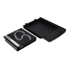 Samsung SGH-i897 tehoakku erillisellä laajennetulla mustalla takakannella 2200 mAh