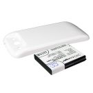 Samsung GT-I9300, GT-I9308, SGH-T999V, Galaxy S3, yhteensopiva tehoakku valkoisella laajennetulla takakannella 3300 mAh