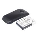 Samsung  GT-S6500, GT-S6500D, Galaxy Mini 2 yhteensopiva tehoakku mustalla laajennetulla takakannella 2400 mAh