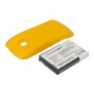 Samsung  GT-S6500, GT-S6500D, Galaxy Mini 2 yhteensopiva tehoakku keltaisella laajennetulla takakannella 2400 mAh