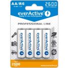everActive AA / R6 Ladattava Ni-MH akkuparisto 2600 mAh - 4 kpl