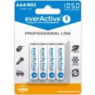 everActive  Ni-MH Ladattava AAA Paristo 1050 mAh, 1,2V - 4 kpl pakkaus - heti käyttövalmis
