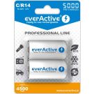 everActive Ni-MH Ladattava C / R14 Paristo 5000 mAh - 2 kpl pakkaus