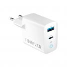 Forever TC-06-20AC PD QC laturi 1x USB-C 1x USB 20W