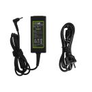 Green Cell Samsung / Asus NP900 laturi verkkovirta 45W - Liitin 3 x 1 mm