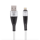 Forever Shark Lightning USB-kaapeli 1m, valkoinen