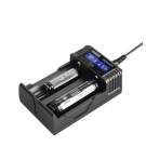 XTAR ROCKET SV2 Nopea 2 x 2.0 A akkuparistolaturi LCD näytöllä