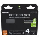 Uusi Panasonic Eneloop Pro R6 / AA Akkuparisto BK-3HCDEC4BE 2500mAh - 4 kpl